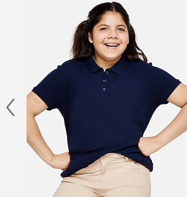 Plus size navy sales blue polo shirt