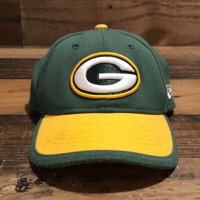 Green Bay Packers Hat Cap YOUTH KIDS Fitted Yellow Green New Era