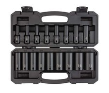 TEKTON 1/2 Inch Drive Deep 6-Point Impact Socket Set, 17-Piece 5/16-1-1/4 in...