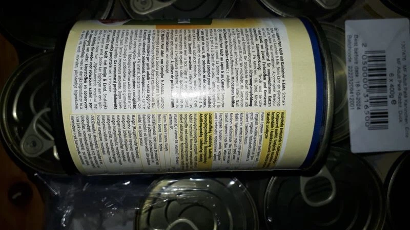 Multifit 12x400g Dose VPE Pastete Kaninchen & Ente - Bild 2 von 3