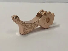 1911  gi style hammer deep laser engraved rose gold plated