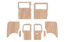 VW T5 T6 Transporter Full Height Ply Lining Kit -SWB - Barn doors- Single Slider