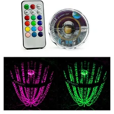 MVP Basket LED Lights for Night Disc Golf - Lunar Module with Remote