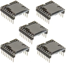 5PCS YX5200 Dfplayer Mini MP3 Player Module MP3 Voice Decode Board Supporting TF