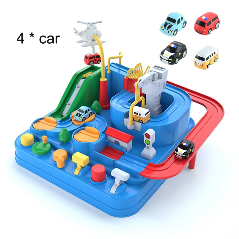 Racing Rail Car Model Educational Toys Children Track Adventure Game Brain Mecha