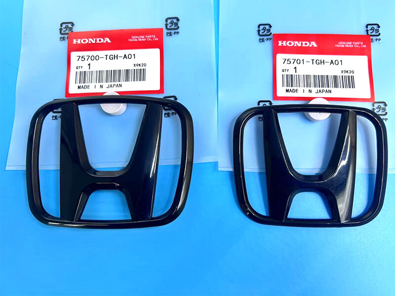 2016-2021 Honda Civic Sedan OEM Gloss Black H Emblem Set