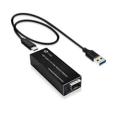Mini SFP to 3.0 USB-C to Fiber Adapter Network Adapter