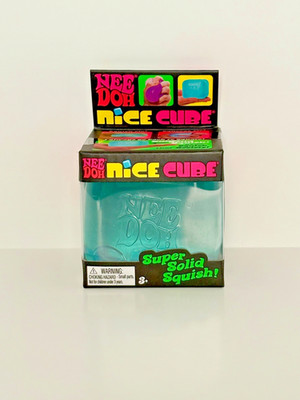 Authentic Schylling Needoh Blue Nice Cube Super Solid Squish