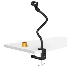 Microphone Stand Gooseneck 13  , Flexible Clamp-On Desktop Mic Stand with 360 ...