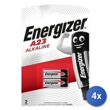 4X Energizer A23 Alkaline Batteries 2 Pieces