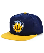 Mitchell & Ness Blue/Yellow NBA Memphis Grizzlies Core Basic Snapback - OSFA