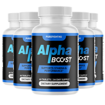 Alpha Boost Male Supplement, Supports Stamina & Energy, AlphaBoost | 5 Bottles