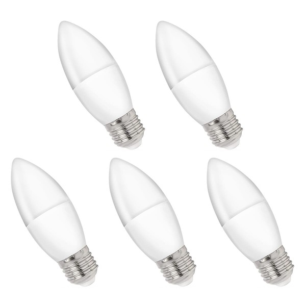 Spectrum E27 Led-Lampe B35 1W 90Lm 4000K Neutralweiß 5 StüCk-image
