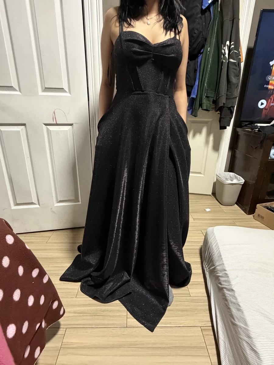ebay black formal dress Opaline | Black Crew-Neck Maxi Dress