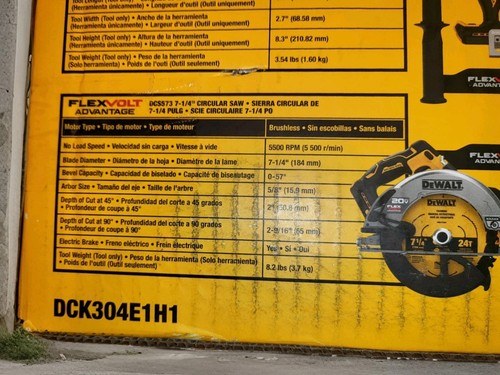 Nuevo kit combinado de 3 herramientas sin escobillas Dewalt 20V XR Powerstack DCK304E1H1 - Imagen 5 de 22