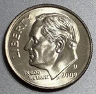 NICE 2009 D ROOSEVELT DIME FROM UNCIRCULATED ROLL.