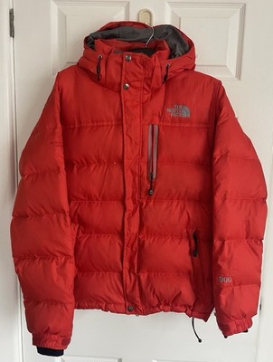 Vintage The North Face Summit Puffer Jacket Red Down Fill 900 - Men's Small