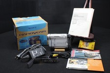 A Sony NTSC Handy Cam Hi8 Camcorder CCD-TR138 with Extras Untested as-is