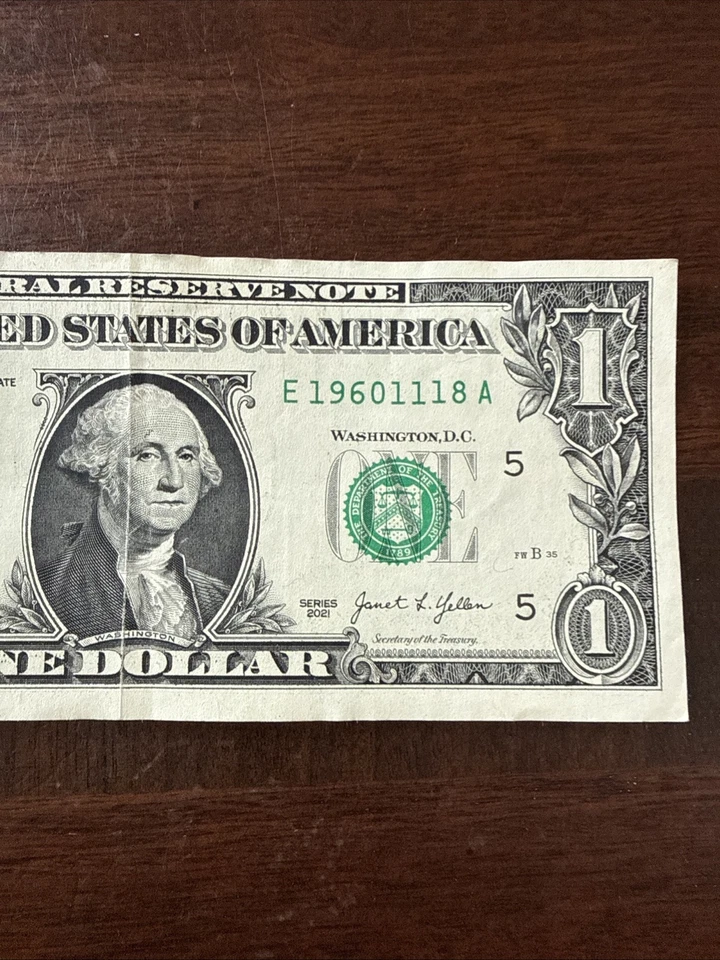 Birthday Anniversary  November 18 1960 E 19601118 A 2021 $1 Dollar Bill  - Image 3 of 4