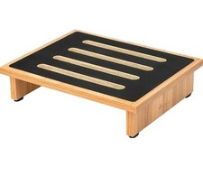 StrongTek Bambus-Tritthocker für Erwachsene mit rutschfester Gummi-Trittfläche