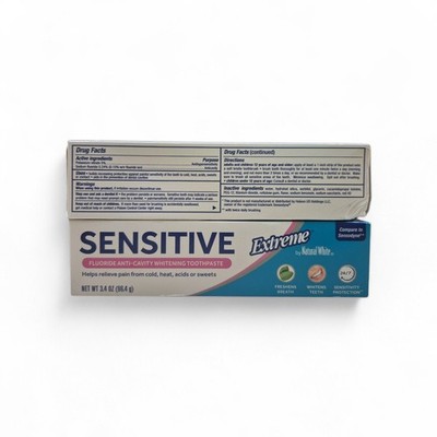 2 Sensitive Toothpaste Extreme by Natural White Exp 02/2028