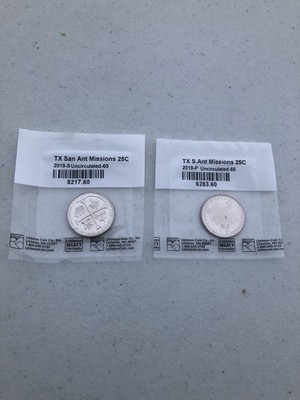 2019 P&S ATB  San Antonio Missions Quarter Uncirculated-60 in Littleton Sleeve
