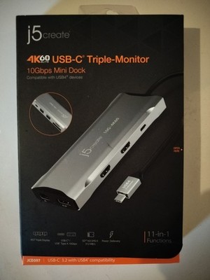 J5 Create USB C 4K Triple Display (JCD397)