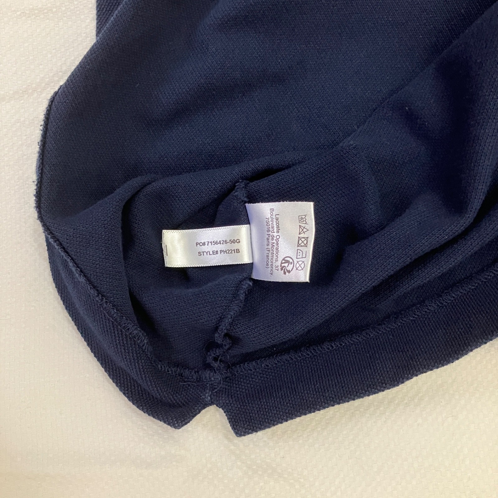 Lacoste Polo Shirt - Men's Size 5XLB - Navy Blue thumbnail 7