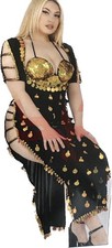 Egyptian Belly Dance Costume Saidi Dress, Baladi Galabeya, Fallahi Abaya, gypsy