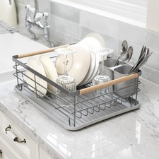 Warmiehomy Dish Drainer Rack Dish Drying Rack Dish Rack with Removable Drip