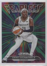 2022 Panini Prizm WNBA Fearless Green Prizm Arike Ogunbowale #14 1c7