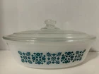 Glasbake Casserole 1 Qt Dish With Clear Glass Lid J235 Vintage Made In The USA