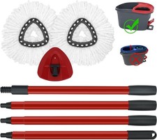 Durable Replacement Mop Heads  Adjustable Handle for O Cedar EasyWring System