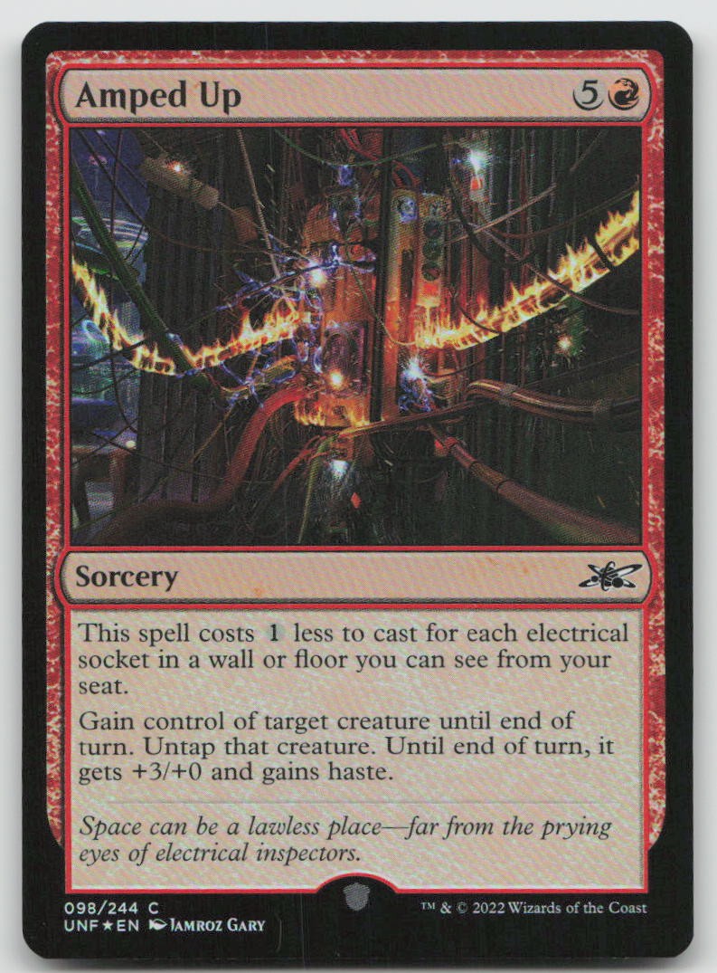 Amped Up 98 Common Unfinity MTG Foil NM