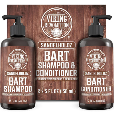Viking Revolution - Bartshampoo & Conditioner Set - Erweicht, Glättet & Stärkt D