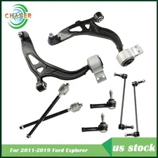 Suspension Control Arms Tie Rods Sway Bar Kit For Ford Explorer 2011-2017 8Pcs