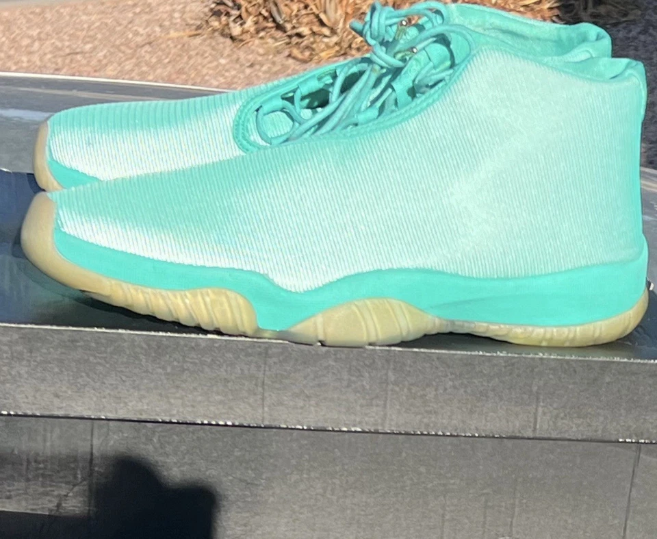 Jordan Future *STOCK MUERTO* Hyper Jade 3M Hombres 11 Tenis Reflectantes 100% AUTÉNTICAS Foto 3 de 4