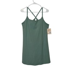 Danskin Skinny Strap Active Dress Women L Botanical Green Workout Tennis Golf