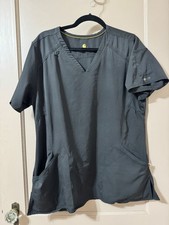Carhartt Force V Neck Scrub Black Top Womens Size Large Modern Fit