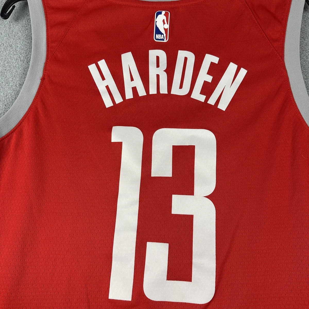 Houston Rockets Jersey Mens 52 XL Red Gray NBA Basketball James