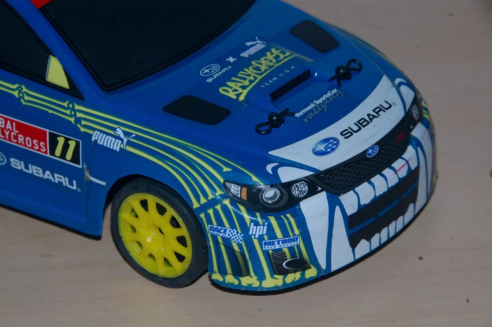 HPI Racing RS4 Micro Subaru wrx sti 4wd rc rally car used as display only - Image 3 of 4