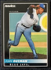 1992 Juan Guzman (RC) Toronto Blue Jays MLB Pinnacle Score Rookie Card #183. rookie card picture