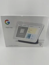 Google Nest Hub 2nd Gen -GA00516-US with google Assistant Chalk- New 