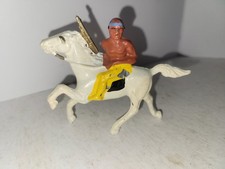 BARCLAY MANOIL - LEAD - TOY INDIAN ON HORSE WITH RIFEL - 1940