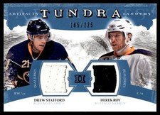 2011-12 Upper Deck Artifacts Tundra Tandems Jerseys Blue Drew Stafford/Derek Roy