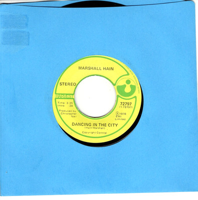 Marshall Hain:   Dancing In The City/Take My Number .. ''IMPORT'' .. 45 RPM 11953