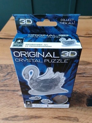 Original 3d Crystal Puzzle Swan 43 Pieces NEW  Bepuzzled