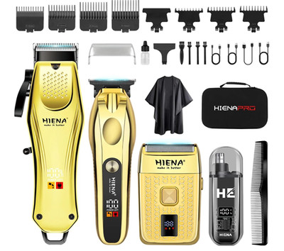 Professional Hair Cut Machine Barber Salon Cutting Trimmer Clipper Kit Set