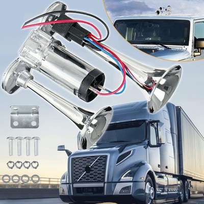 12V Hupe LKW Hup 600DB Super Loud Hupe Electric Horn Doppeltrompete für PKW Boot