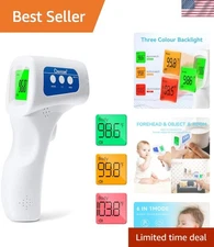Multifunctional Medical Infrared Thermometer with Fever Alert - Family Use